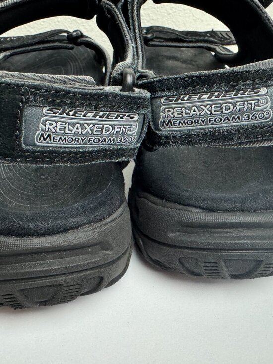 Skechers Gander Louden Men Sandals Black Memory Form Hiking Size 12 main image 9